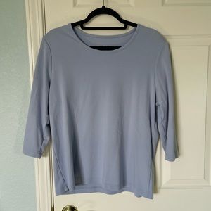Blair Cotton-Poly 3/4 Sleeve Scoop Tee